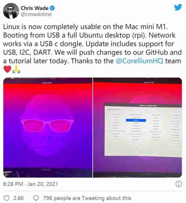 M1 Mac 電腦現已支持 Ubuntu Linux 系統