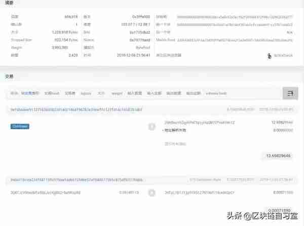 比特幣區塊裡都記錄了哪些信息